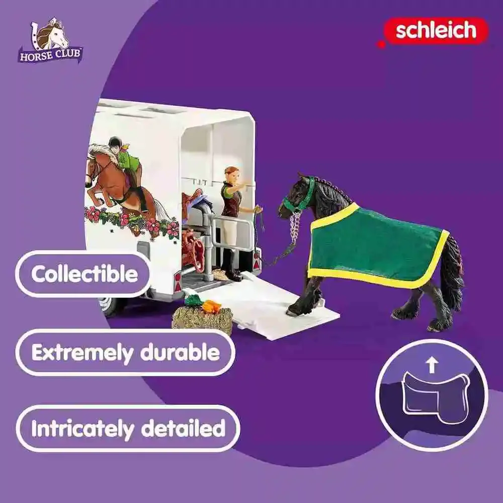 New! Schleich Horse Club 42346 38-Piece Toy Horse Trailer Truck Playset Play Set